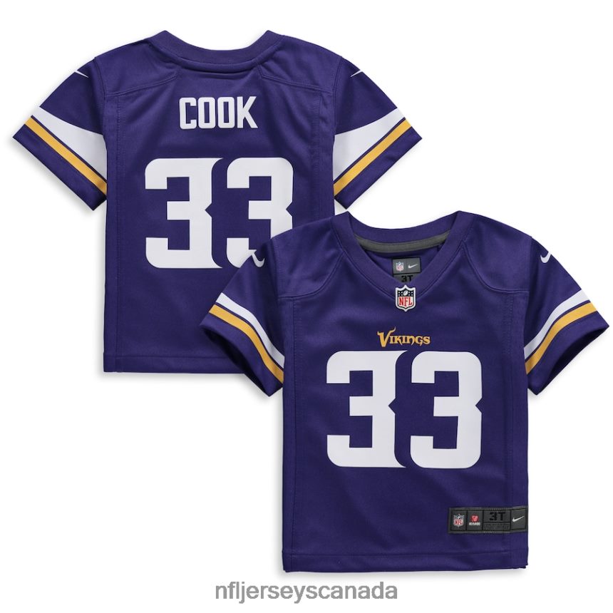 Kids Minnesota Vikings Dalvin Cook Nike Purple Player Game Jersey Clothing NFL TBXFR62972