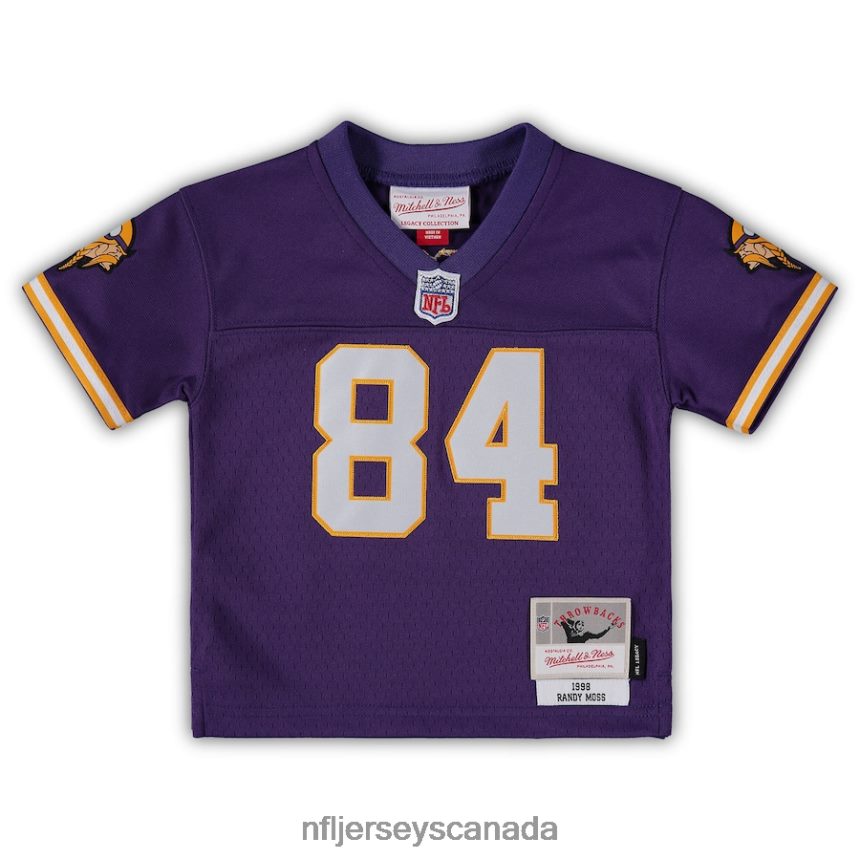 Kids Minnesota Vikings Randy Moss Mitchell  Ness Purple 1998 Retired Legacy Jersey Clothing NFL TBXFR61374