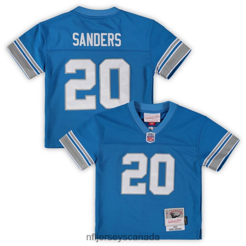 Kids Mitchell  Ness Barry Sanders Blue Detroit Lions 1996 Retired Legacy Jersey Clothing NFL TBXFR61273