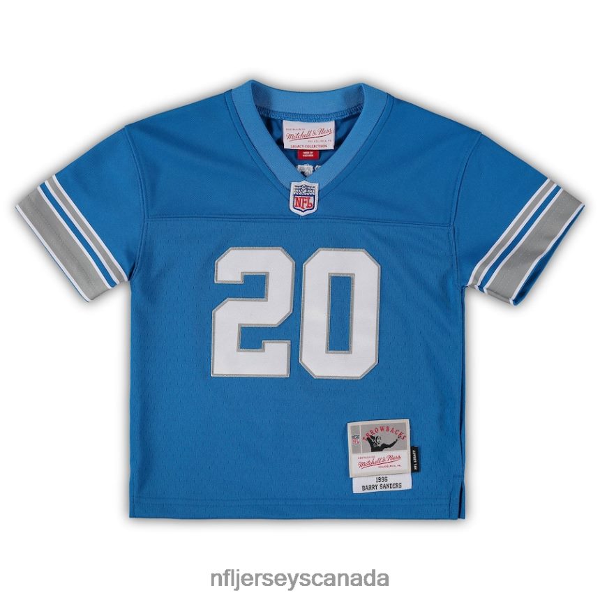Kids Mitchell  Ness Barry Sanders Blue Detroit Lions 1996 Retired Legacy Jersey Clothing NFL TBXFR61273