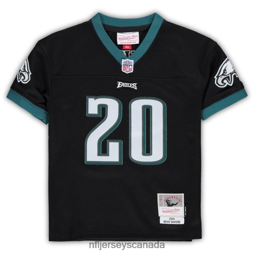 Kids Mitchell  Ness Brian Dawkins Black Philadelphia Eagles 2004 Retired Legacy Jersey Clothing NFL TBXFR61856