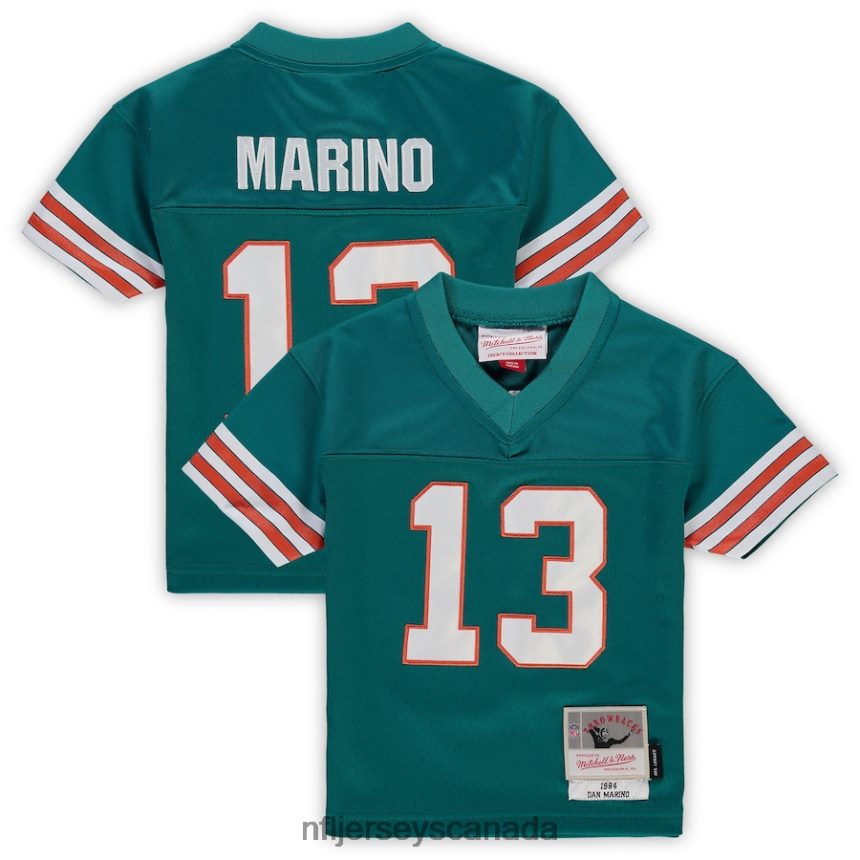 Kids Mitchell  Ness Dan Marino Aqua Miami Dolphins 1984 Retired Legacy Jersey Clothing NFL TBXFR62216