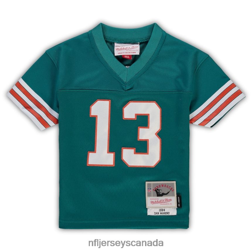 Kids Mitchell  Ness Dan Marino Aqua Miami Dolphins 1984 Retired Legacy Jersey Clothing NFL TBXFR62216