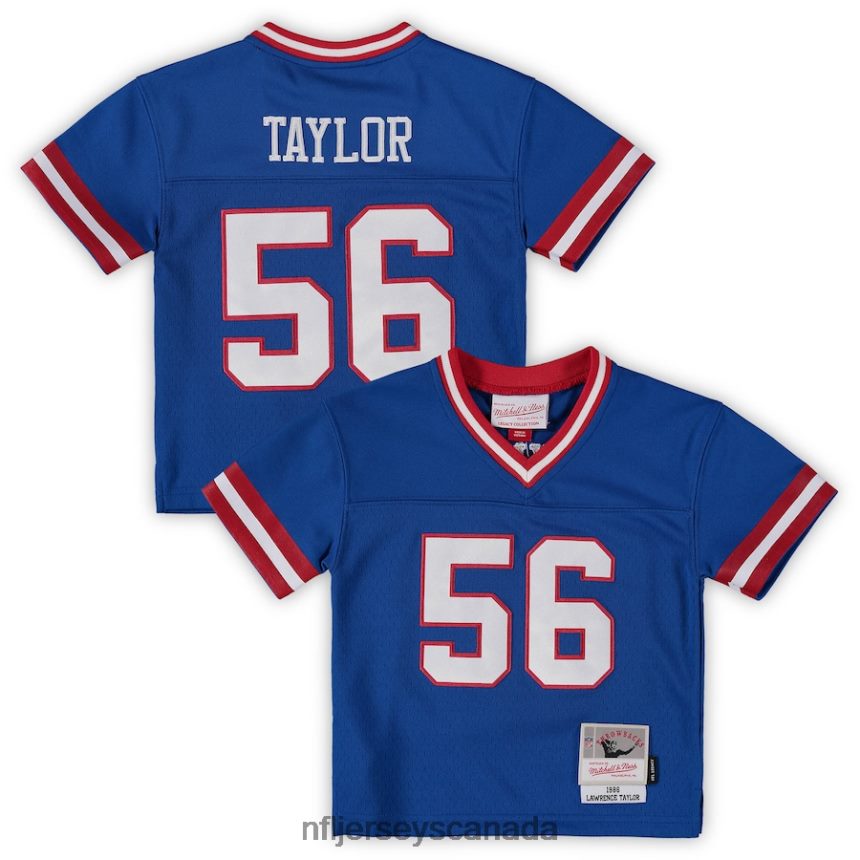 Kids Mitchell  Ness Lawrence Taylor Royal New York Giants 1986 Retired Legacy Jersey Clothing NFL TBXFR61236