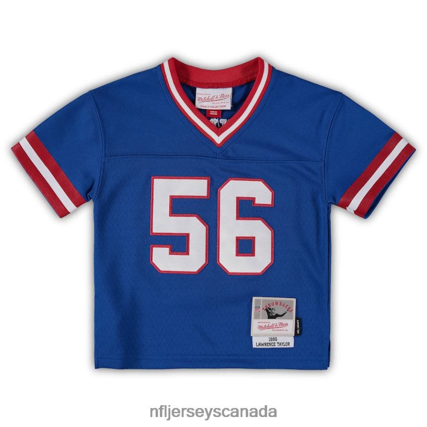 Kids Mitchell  Ness Lawrence Taylor Royal New York Giants 1986 Retired Legacy Jersey Clothing NFL TBXFR61236