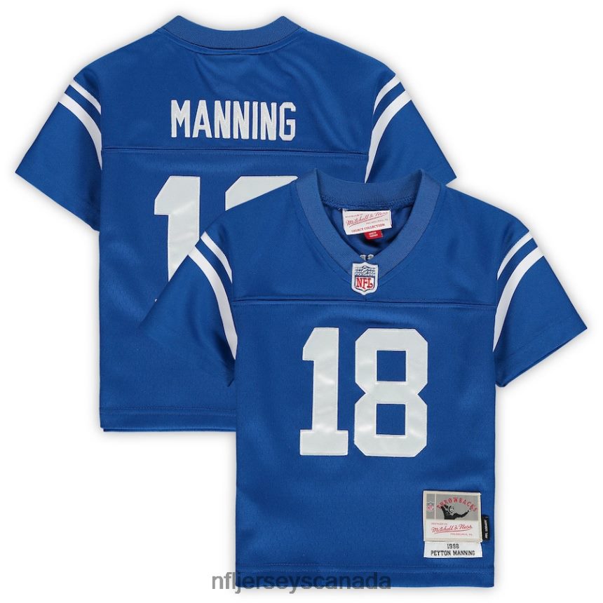 Kids Mitchell  Ness Peyton Manning Royal Indianapolis Colts 1998 Retired Legacy Jersey Clothing NFL TBXFR62988