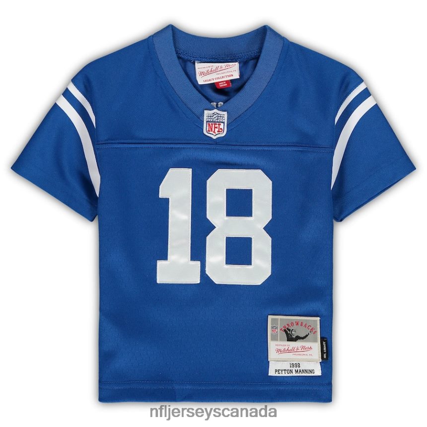 Kids Mitchell  Ness Peyton Manning Royal Indianapolis Colts 1998 Retired Legacy Jersey Clothing NFL TBXFR62988