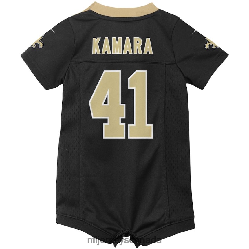 Kids New Orleans Saints Alvin Kamara Nike Black Romper Jersey Clothing NFL TBXFR61440