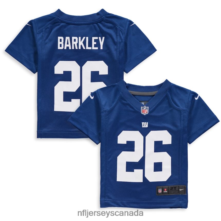 Kids New York Giants Saquon Barkley Nike Royal Game Jersey Clothing NFL TBXFR61378