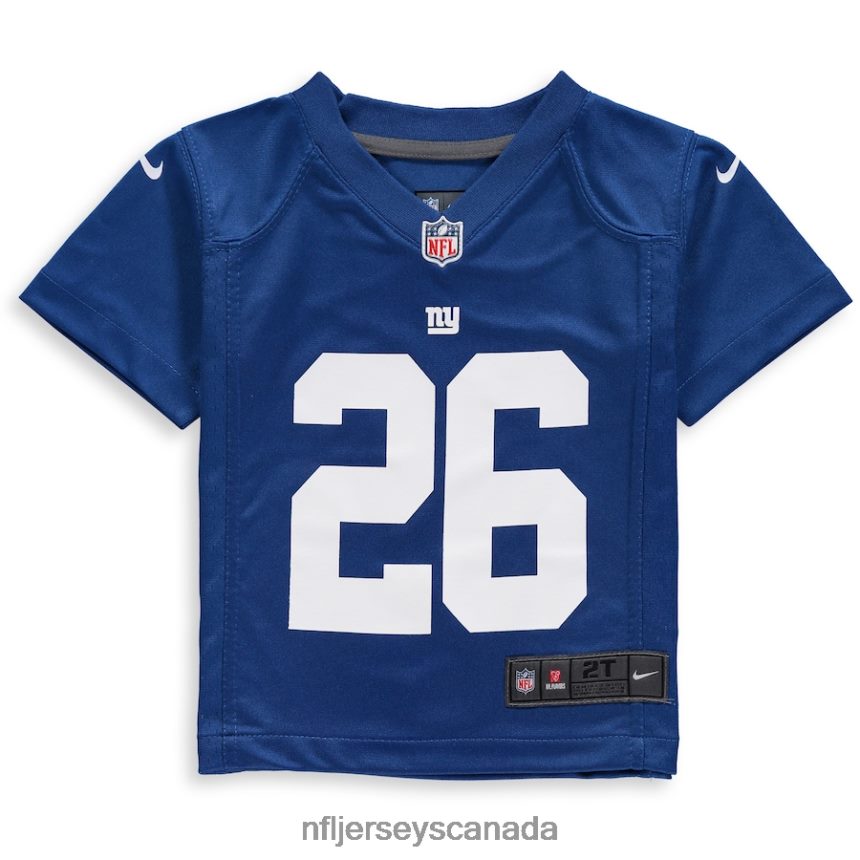 Kids New York Giants Saquon Barkley Nike Royal Game Jersey Clothing NFL TBXFR61378