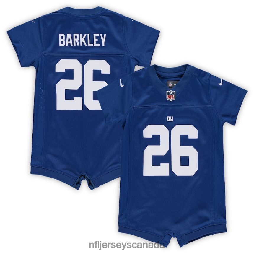 Kids New York Giants Saquon Barkley Nike Royal Romper Jersey Clothing NFL TBXFR6825