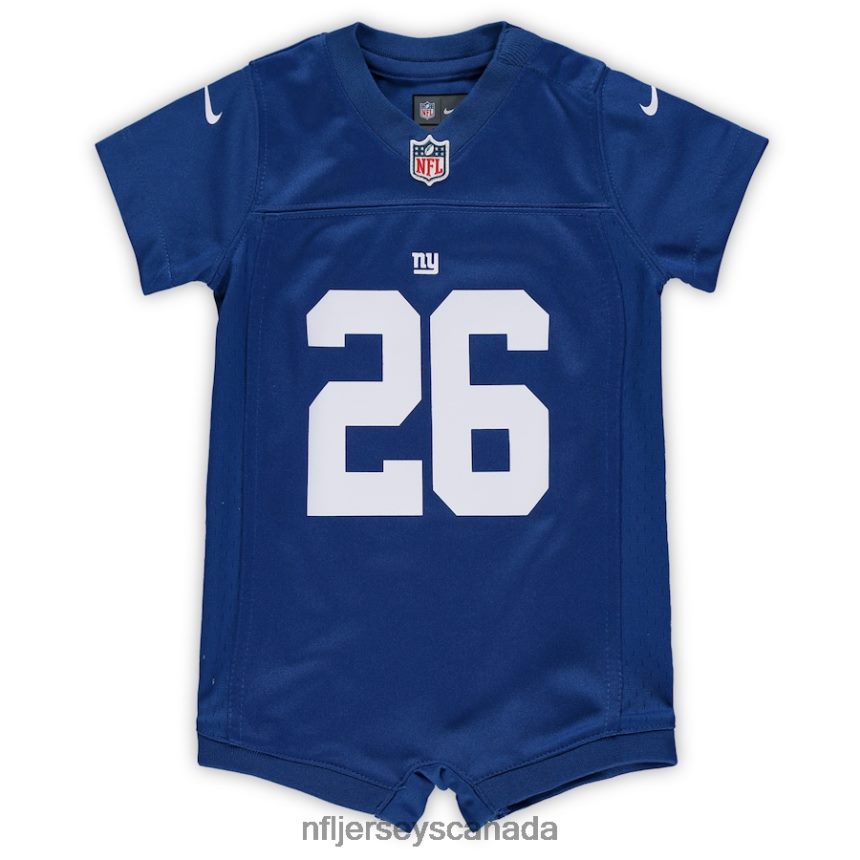 Kids New York Giants Saquon Barkley Nike Royal Romper Jersey Clothing NFL TBXFR6825