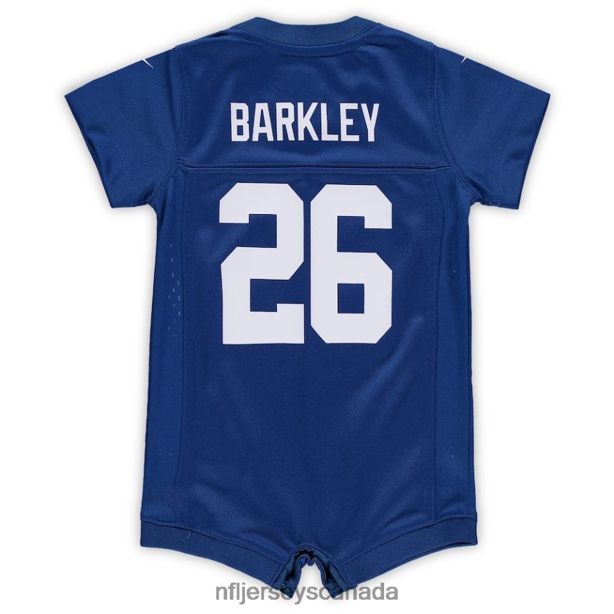Kids New York Giants Saquon Barkley Nike Royal Romper Jersey Clothing NFL TBXFR6825