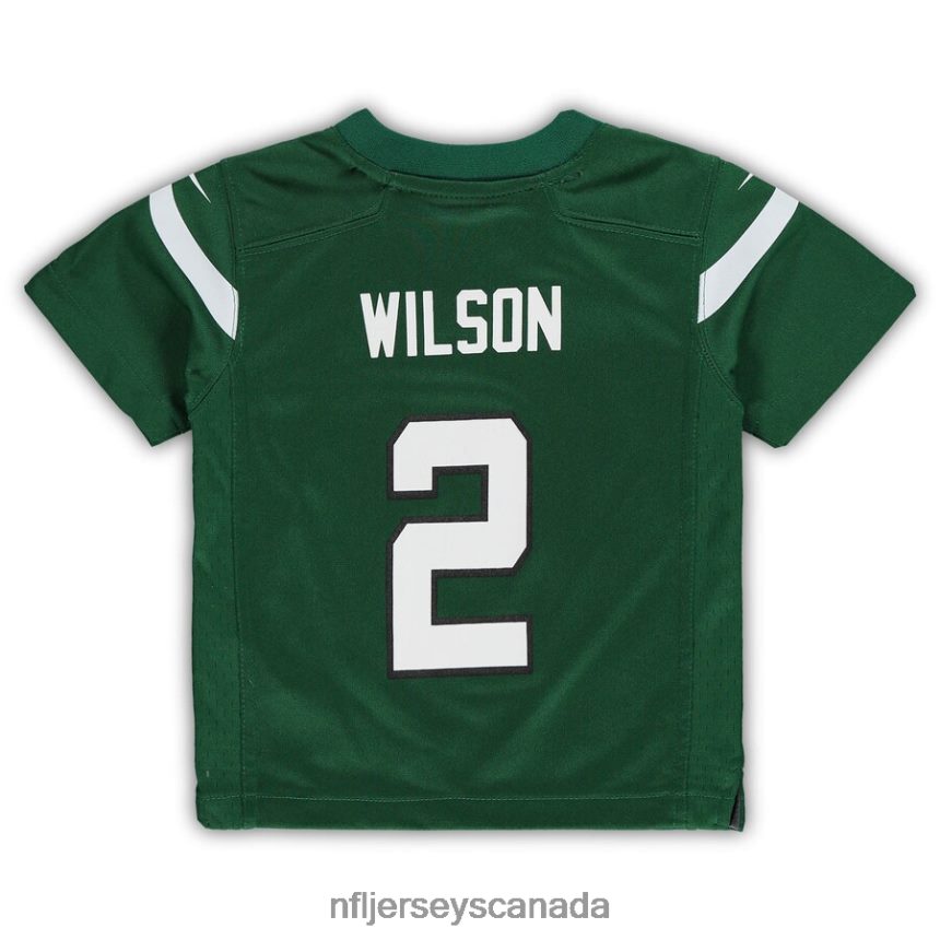 Kids New York Jets Zach Wilson Nike Gotham Green Game Jersey Clothing NFL TBXFR61682