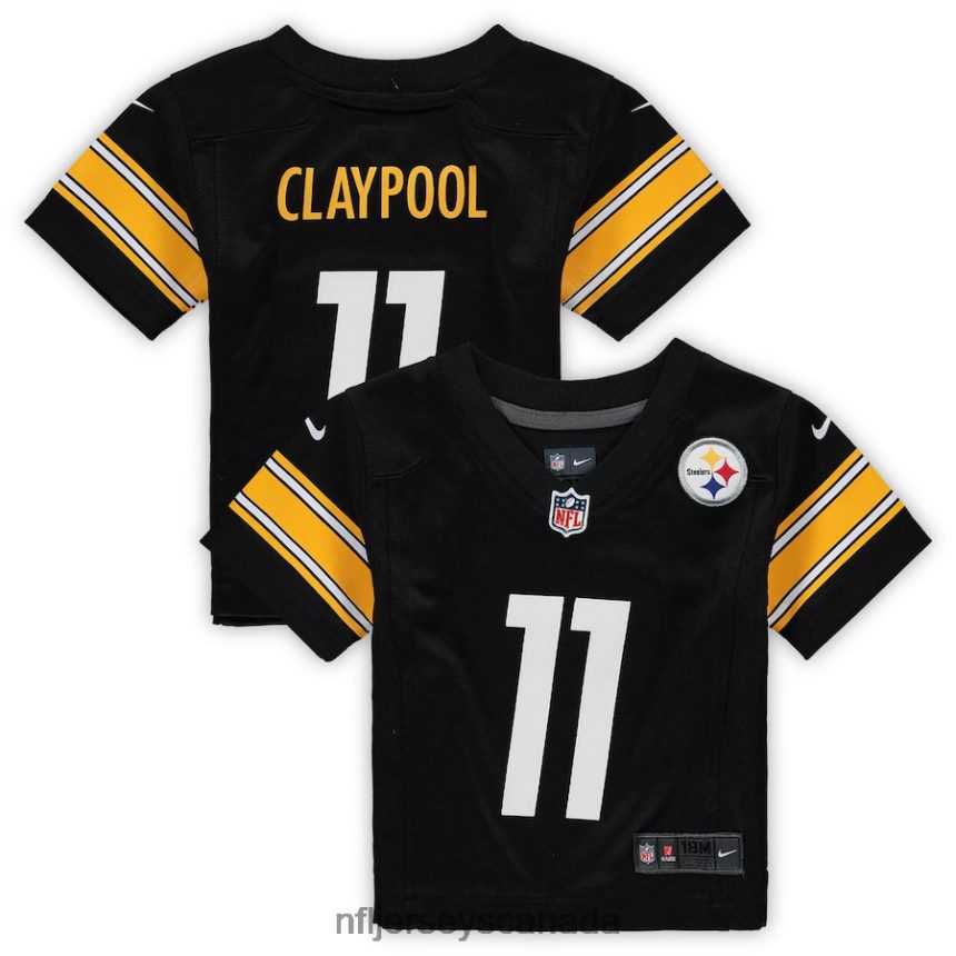 Kids Pittsburgh Steelers Chase Claypool Nike Black Game Jersey Clothing NFL TBXFR61865