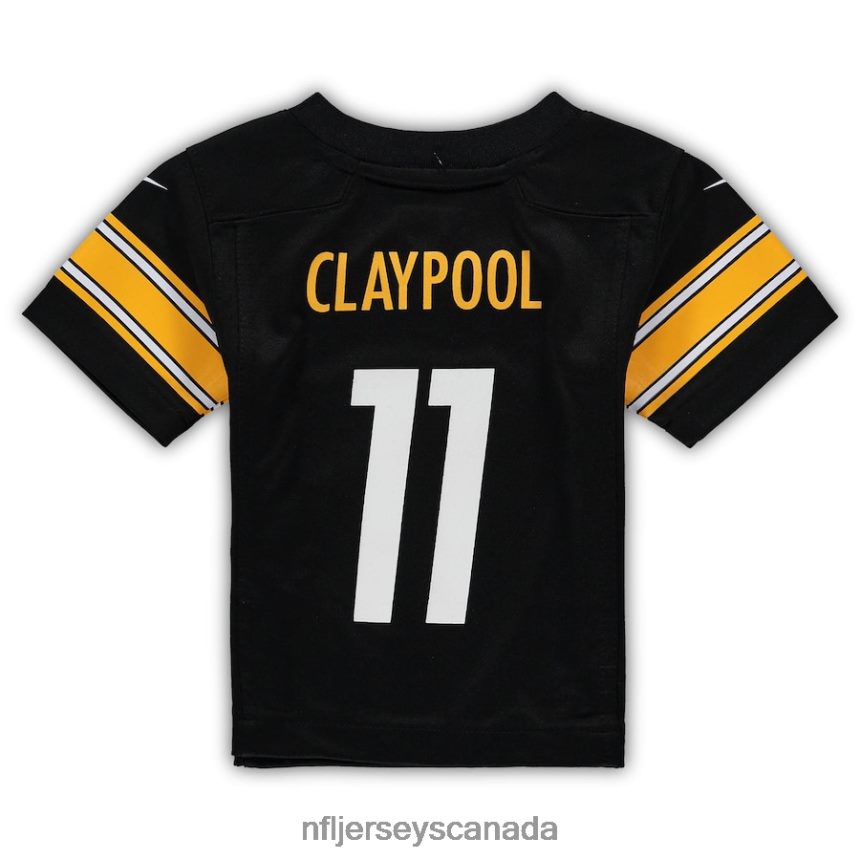 Kids Pittsburgh Steelers Chase Claypool Nike Black Game Jersey Clothing NFL TBXFR61865