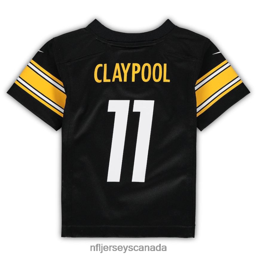 Kids Pittsburgh Steelers Chase Claypool Nike Black Game Jersey Clothing NFL TBXFR61978
