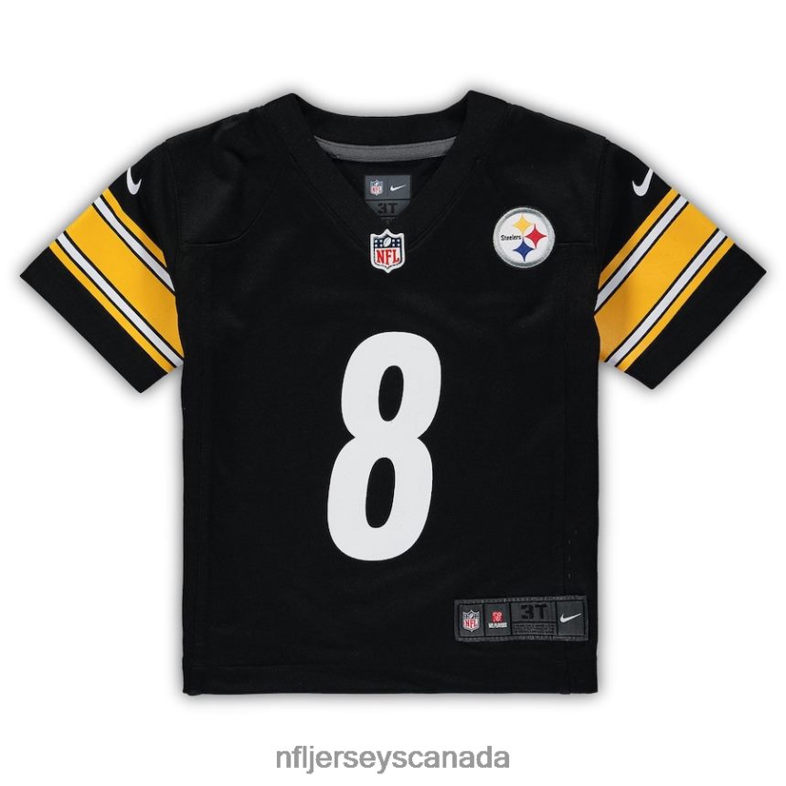 Kids Pittsburgh Steelers Kenny Pickett Nike Black Game Jersey Clothing NFL TBXFR6977