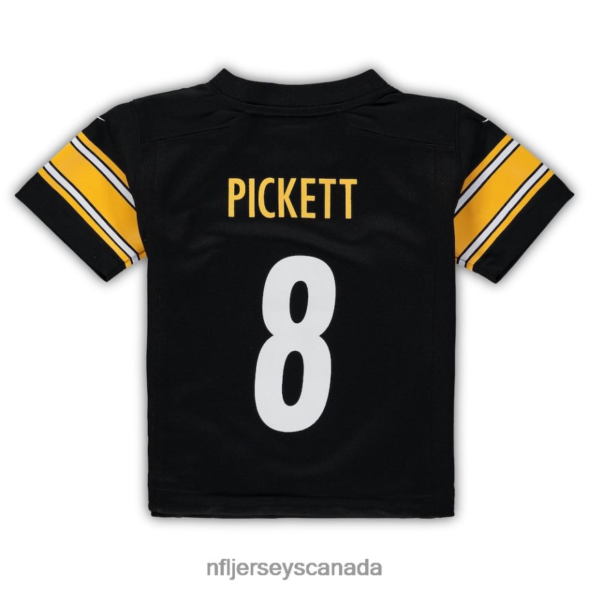 Kids Pittsburgh Steelers Kenny Pickett Nike Black Game Jersey Clothing NFL TBXFR6977