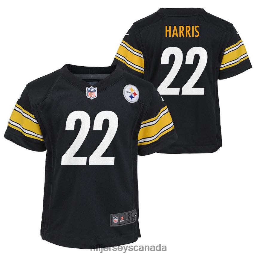 Kids Pittsburgh Steelers Najee Harris Nike Black Game Jersey Clothing NFL TBXFR6949