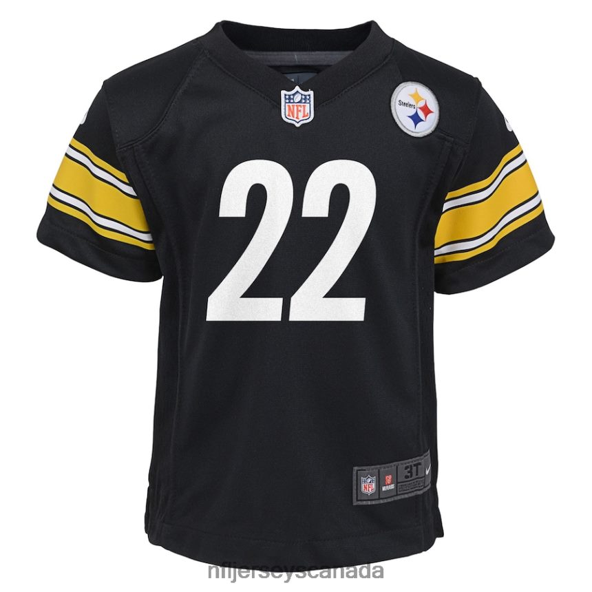 Kids Pittsburgh Steelers Najee Harris Nike Black Game Jersey Clothing NFL TBXFR6949