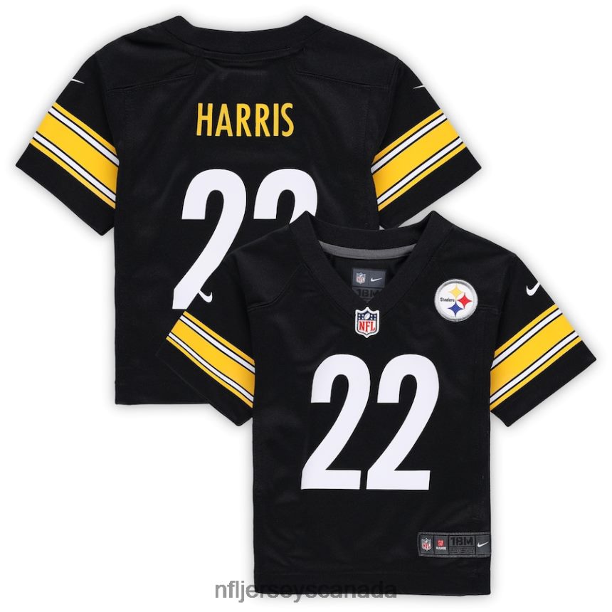 Kids Pittsburgh Steelers Najee Harris Nike Black Player Game Jersey Clothing NFL TBXFR61227