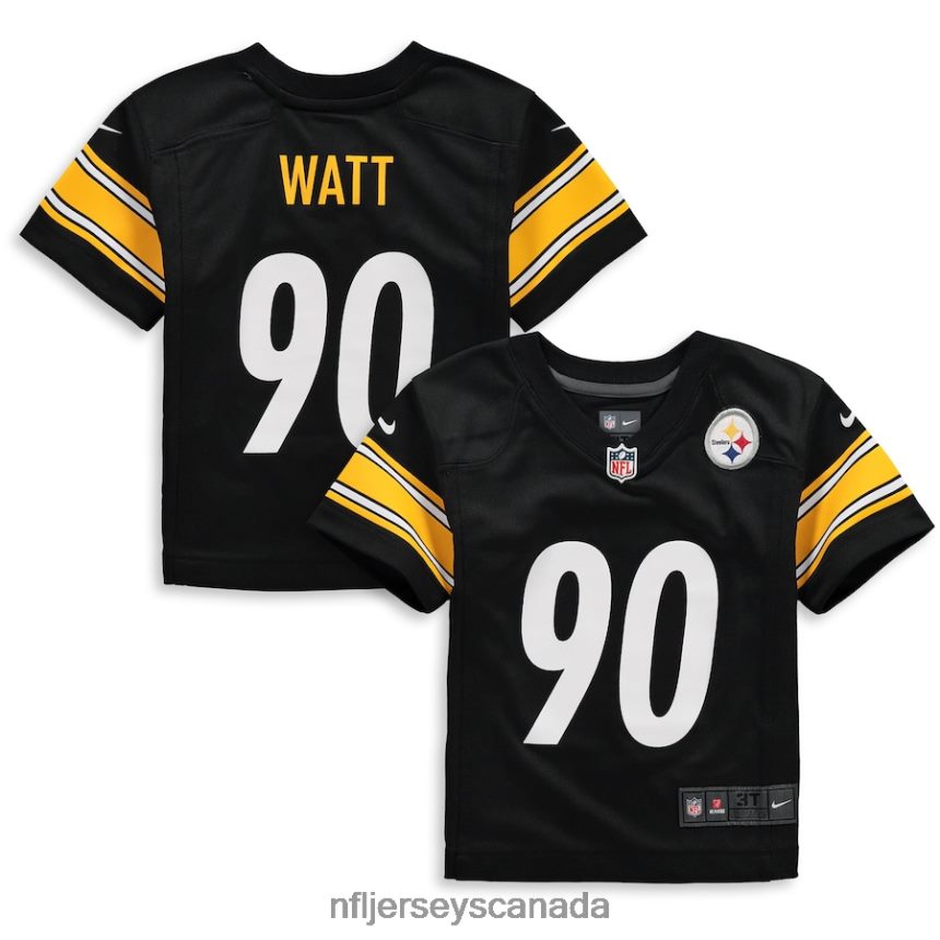 Kids Pittsburgh Steelers TJ Watt Nike Black Player Game Jersey Clothing NFL TBXFR61970