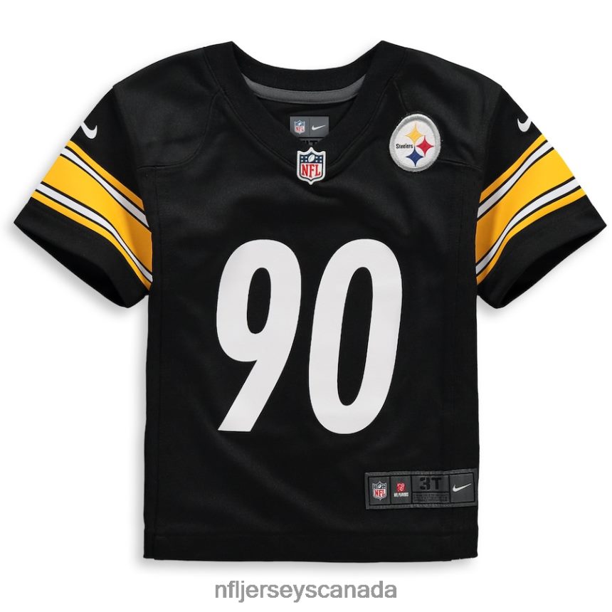 Kids Pittsburgh Steelers TJ Watt Nike Black Player Game Jersey Clothing NFL TBXFR61970