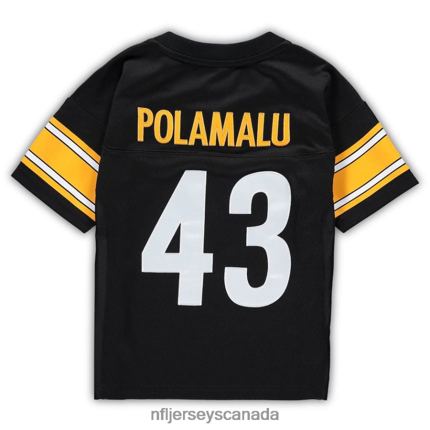 Kids Pittsburgh Steelers Troy Polamalu Mitchell  Ness Black 2005 Retired Legacy Jersey Clothing NFL TBXFR62677