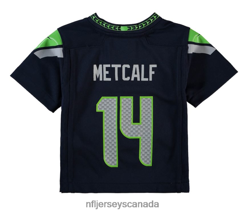 Kids Seattle Seahawks DK Metcalf Nike College Navy Game Jersey Clothing NFL TBXFR61643