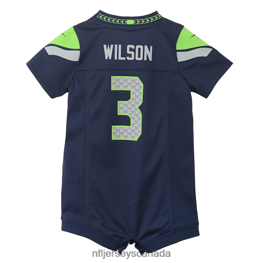 Kids Seattle Seahawks Russell Wilson Nike Navy Romper Jersey Clothing NFL TBXFR63394