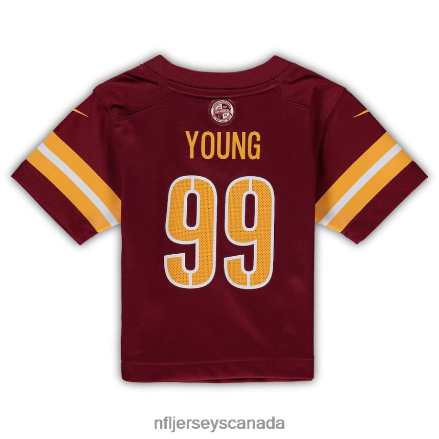 Kids Washington Commanders Chase Young Nike Burgundy Game Jersey Clothing NFL TBXFR64846