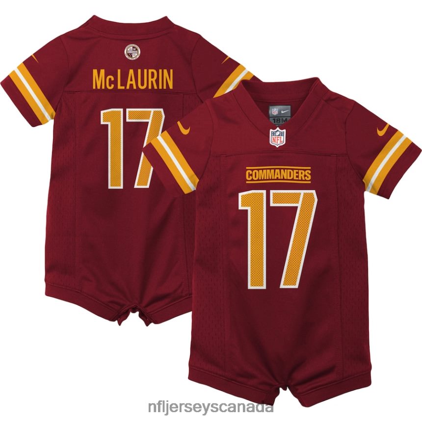 Kids Washington Commanders Terry McLaurin Nike Burgundy Game Romper Jersey Clothing NFL TBXFR61281