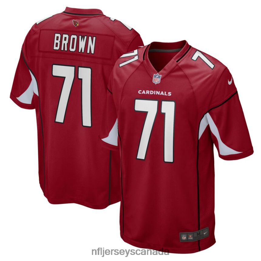 Men Arizona Cardinals Andrew Brown Nike Cardinal Game Player Jersey Clothing NFL TBXFR65714