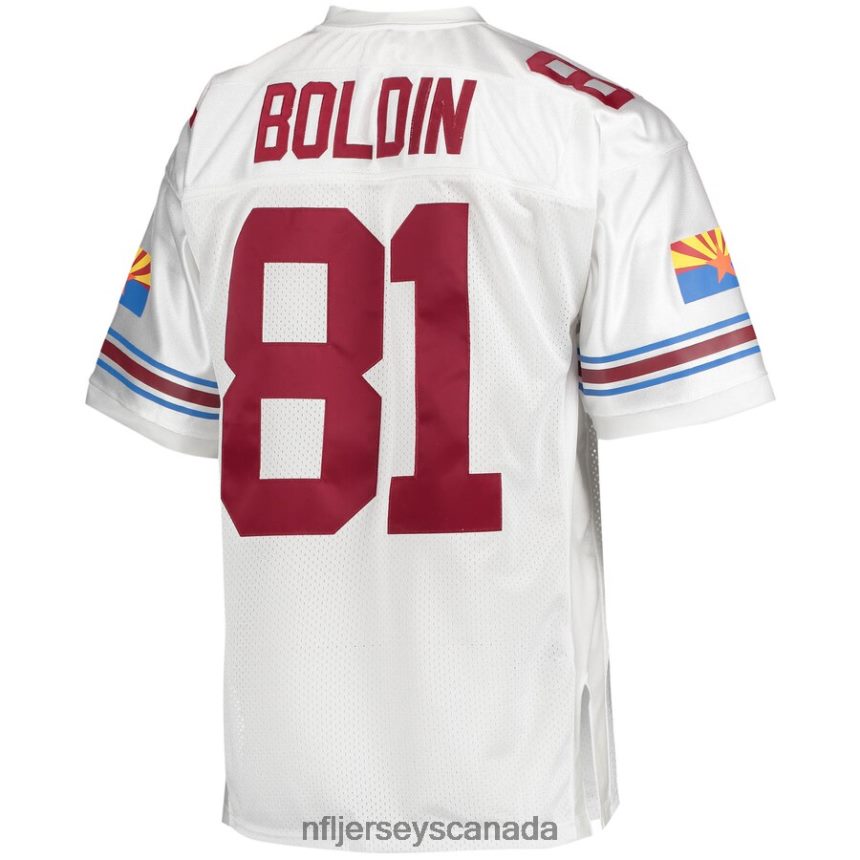 Men Arizona Cardinals Anquan Boldin Mitchell  Ness White 2003 Authentic Retired Player Jersey Clothing NFL TBXFR62556