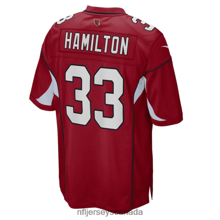 Men Arizona Cardinals Antonio Hamilton Nike Cardinal Game Jersey Clothing NFL TBXFR64508