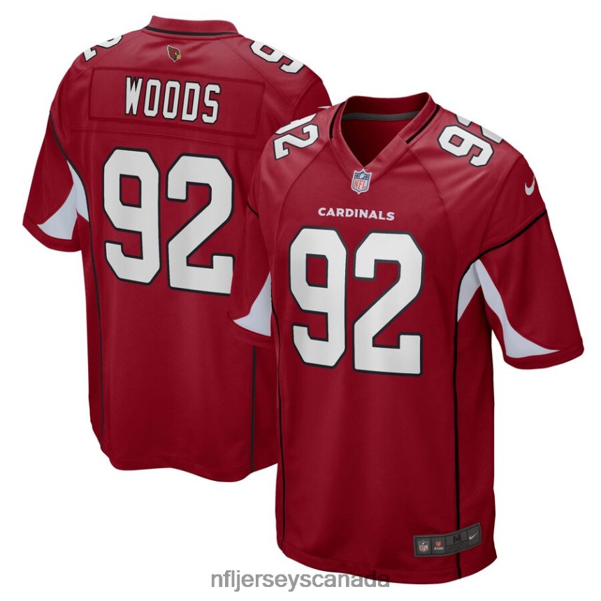 Men Arizona Cardinals Antwaun Woods Nike Cardinal Game Player Jersey Clothing NFL TBXFR66085