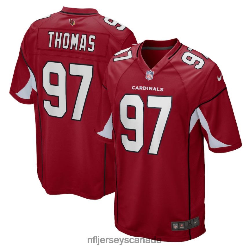 Men Arizona Cardinals Cameron Thomas Nike Cardinal Game Player Jersey Clothing NFL TBXFR64199