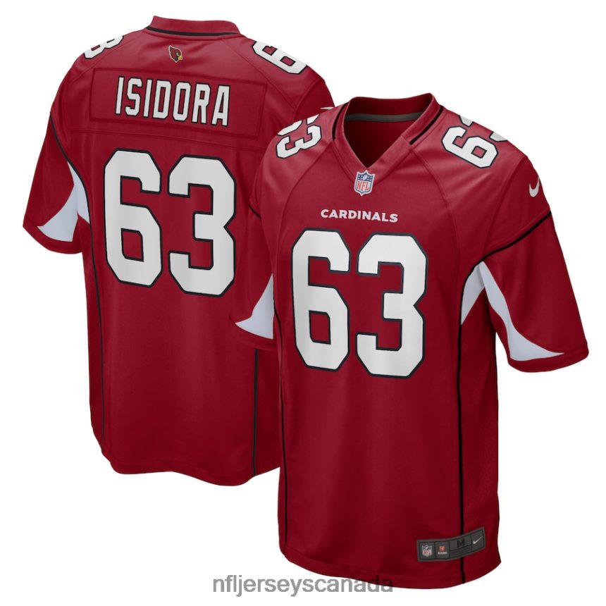 Men Arizona Cardinals Danny Isidora Nike Cardinal Game Player Jersey Clothing NFL TBXFR65616