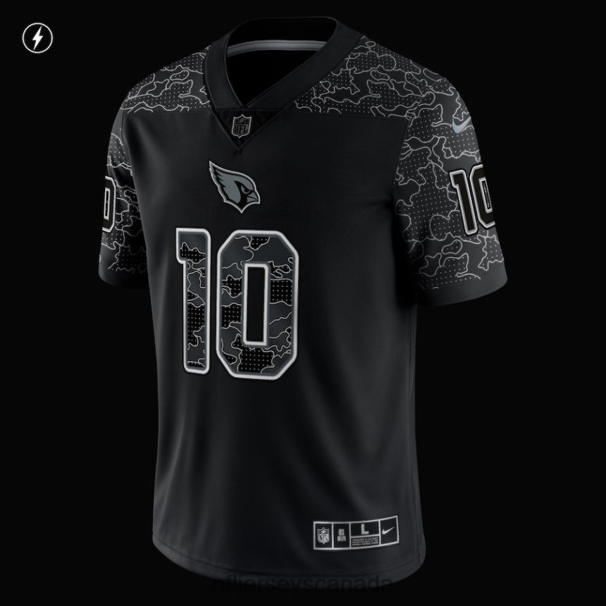 Men Arizona Cardinals DeAndre Hopkins Nike Black RFLCTV Limited Jersey Clothing NFL TBXFR63777
