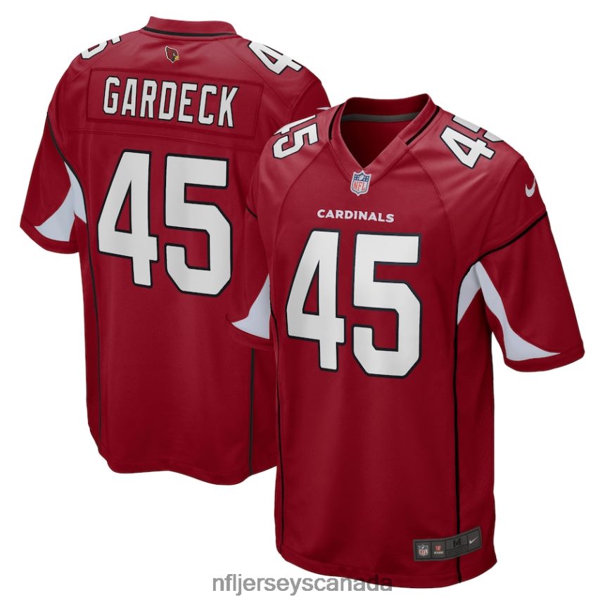 Men Arizona Cardinals Dennis Gardeck Nike Cardinal Game Jersey Clothing NFL TBXFR64476