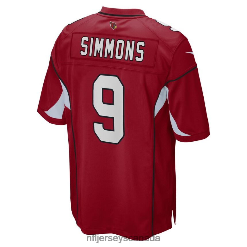 Men Arizona Cardinals Isaiah Simmons Nike Cardinal Game Player Jersey Clothing NFL TBXFR62397
