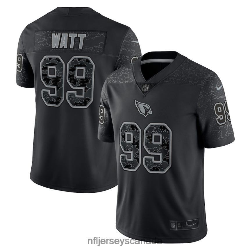 Men Arizona Cardinals JJ Watt Nike Black RFLCTV Limited Jersey Clothing NFL TBXFR61896