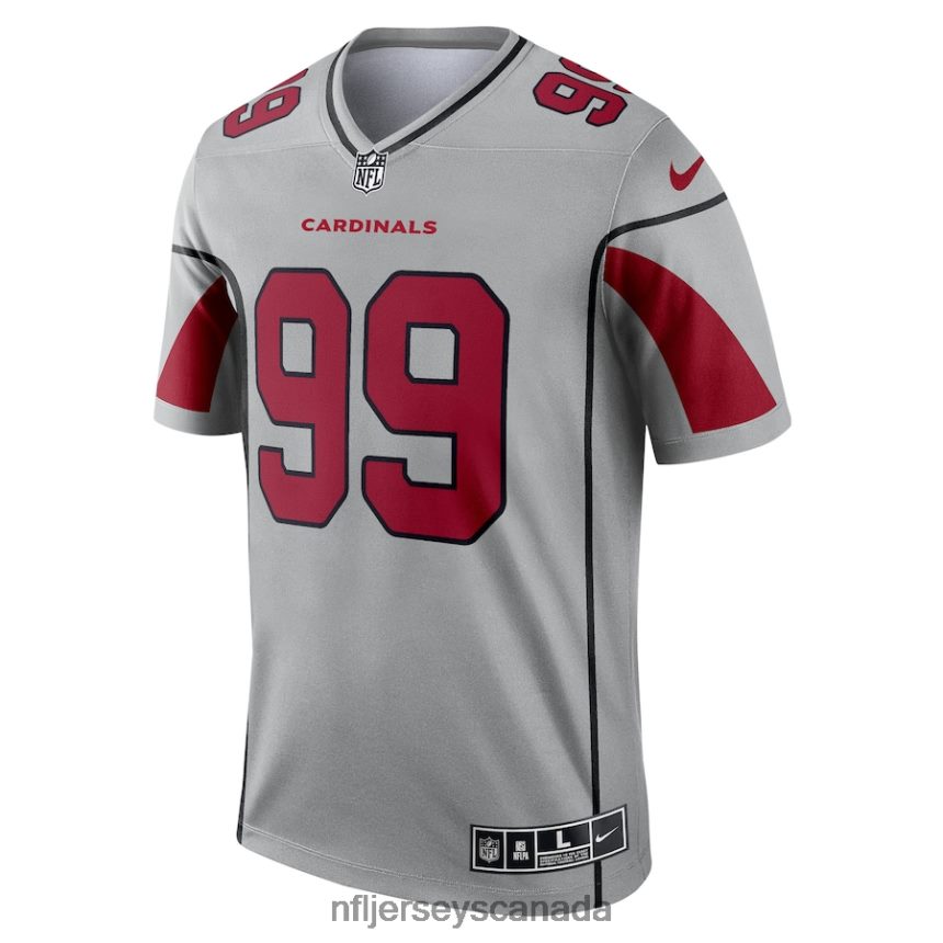 Men Arizona Cardinals JJ Watt Nike Silver Inverted Legend Jersey Clothing NFL TBXFR61301