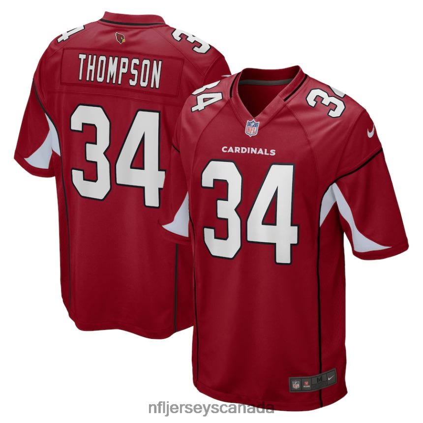 Men Arizona Cardinals Jalen Thompson Nike Cardinal Game Jersey Clothing NFL TBXFR64526
