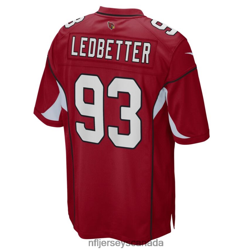 Men Arizona Cardinals Jonathan Ledbetter Nike Cardinal Game Jersey Clothing NFL TBXFR64571