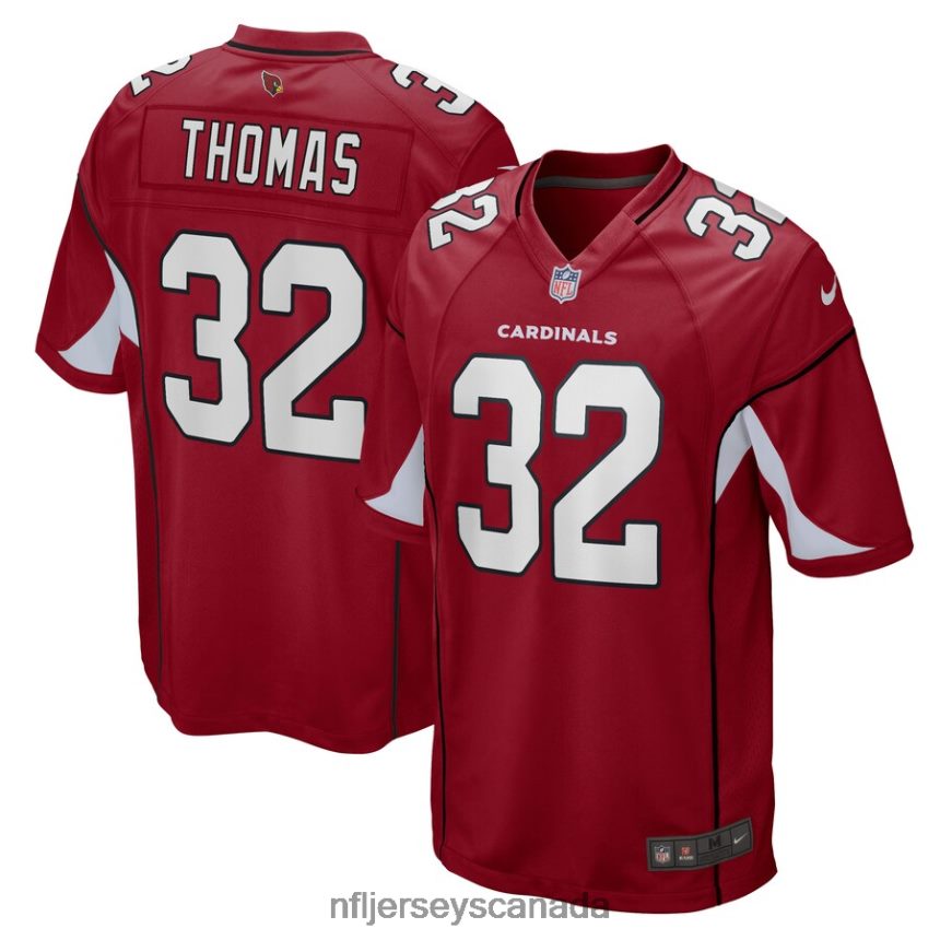 Men Arizona Cardinals Josh Thomas Nike Cardinal Game Player Jersey Clothing NFL TBXFR64172