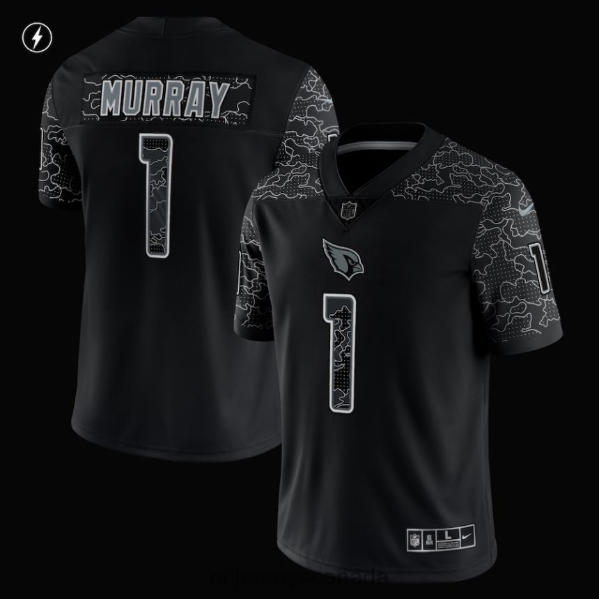 Men Arizona Cardinals Kyler Murray Nike Black RFLCTV Limited Jersey Clothing NFL TBXFR63314