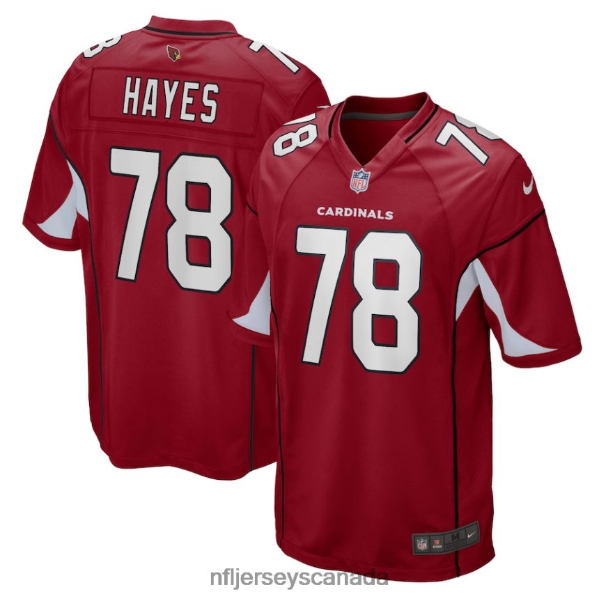 Men Arizona Cardinals Marquis Hayes Nike Cardinal Game Player Jersey Clothing NFL TBXFR66991