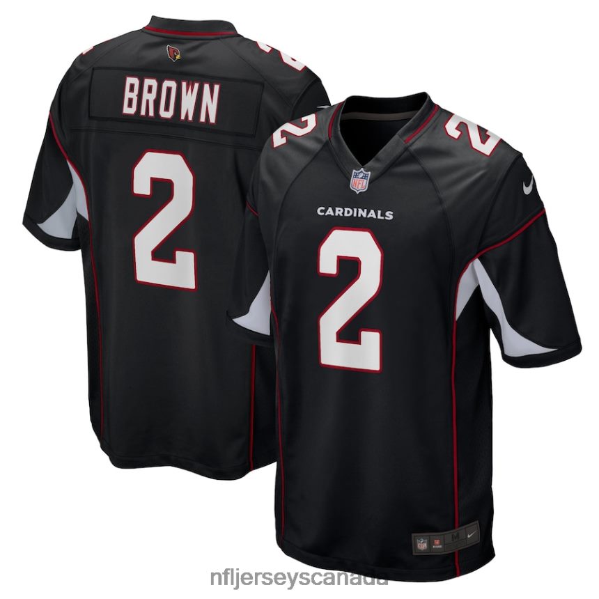 Men Arizona Cardinals Marquise Brown Nike Black Alternate Game Player Jersey Clothing NFL TBXFR61976